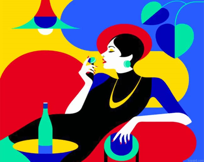 Colorful Woman Women Paint By Numbers