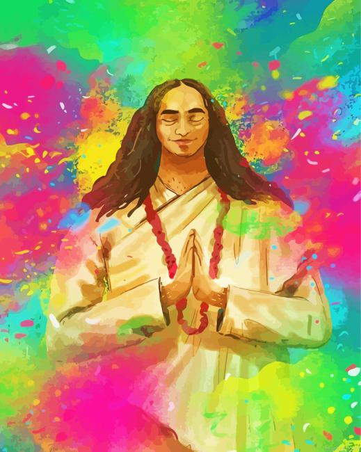 Colorful Yogananda Painting By Numberss.png