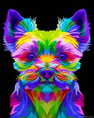 Colorful Yorkshire Terrier Painting By Numberss.png
