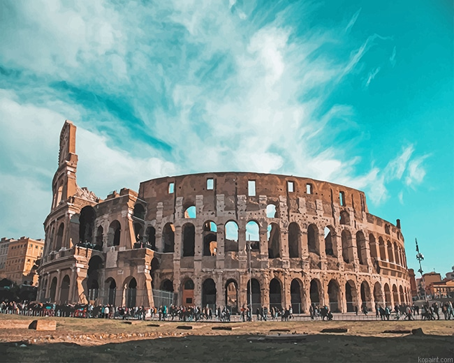 Colosseum Rome Italy New Painting By Numberss.png