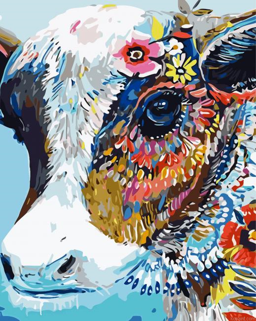 Colourful Cattle Paint By Numbers