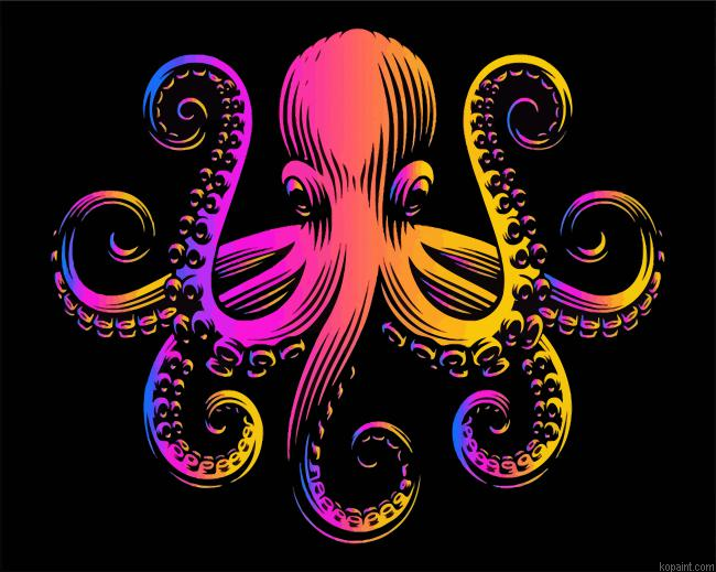 Colroful Octopus Art Painting By Numberss.png