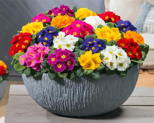 Colroful Primroses Flowers Painting By Numberss.png