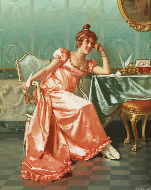 Composing A Letter Vittorio Reggianini Painting By Numberss.png