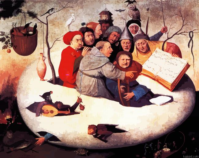 Concert In The Egg By Hieronymus Bosch Painting By Numberss.png
