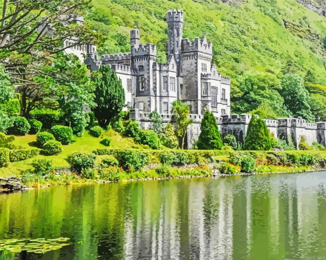 Connemara Kylemore Abbey Painting By Numberss.png