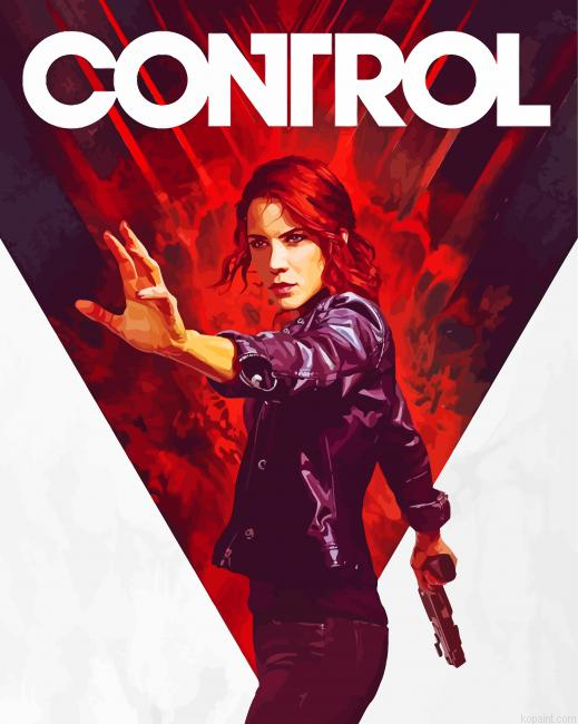 Control Video Game Poster Painting By Numberss.png