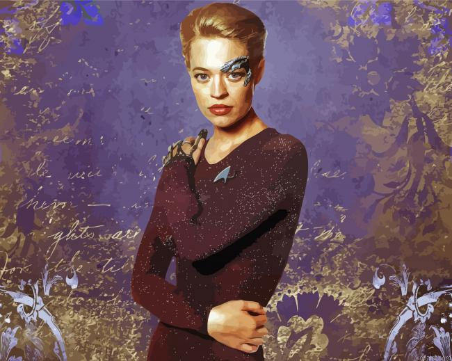 Cool American Actress Jeri Ryan Paint By Numbers