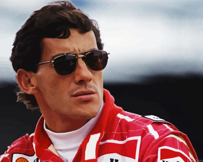 Cool Ayrton Senna Painting By Numberss.png