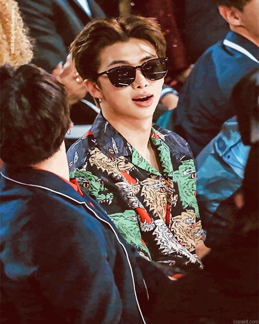Cool Bts Rap Monster New Painting By Numberss.png