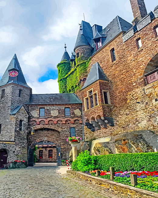 Cool Cochem Castle Painting By Numberss.png