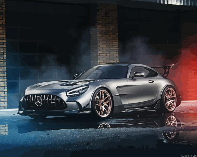 Cool Mercedes Amg Gt Paint By Numbers