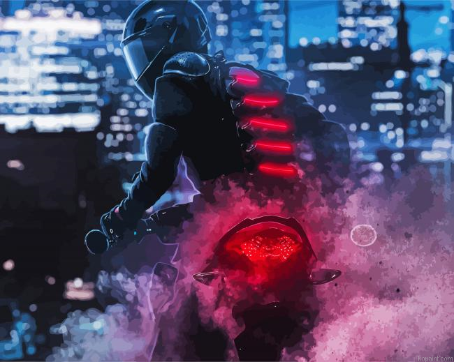 Cool Motocross And Smoke Painting By Numberss.png