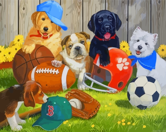 Cool Puppies Painting By Numberss.png