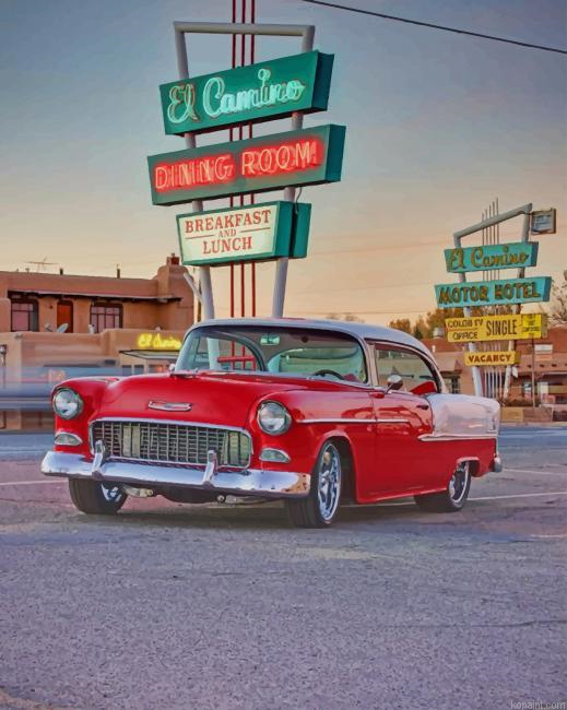 Cool Red Car New Painting By Numberss.png