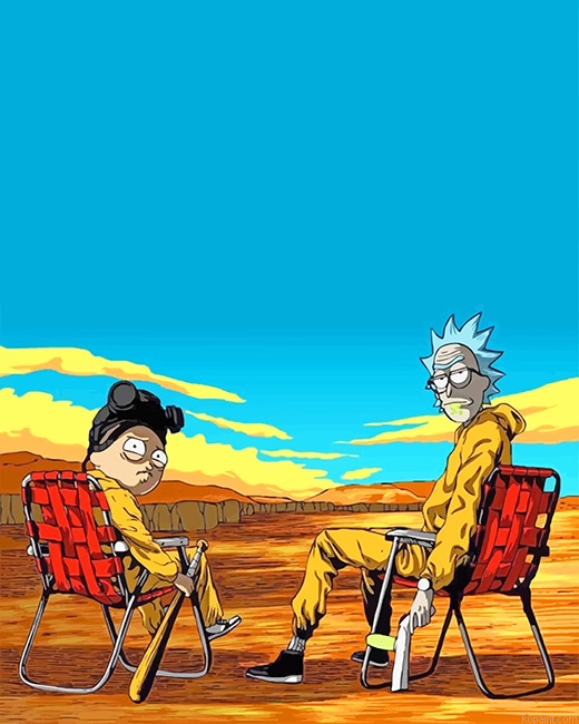 Cool Rick And Morty New Painting By Numberss.png