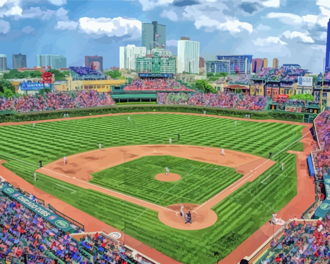 Cool Wrigley Field Chicago Painting By Numberss.png