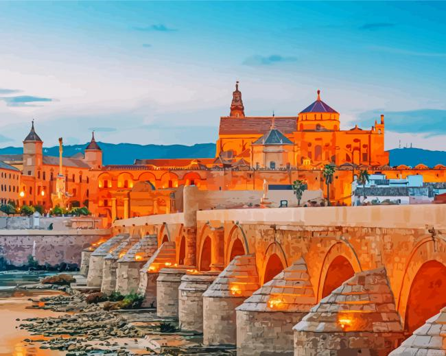 Cordoba Roman Bridge Paint By Numbers.png