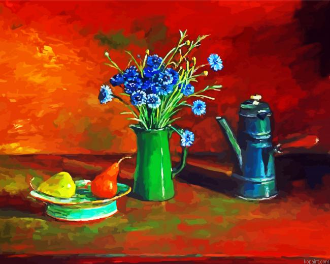 Cornflowers Olley Art Painting By Numberss.png