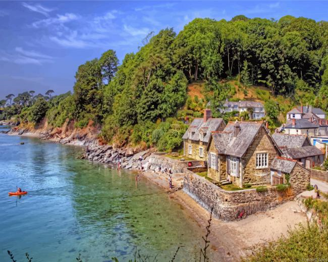 Cottages By The Sea Painting By Numberss.png