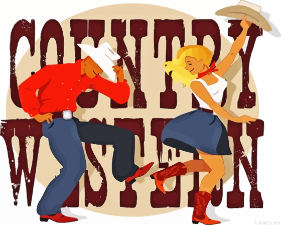 Country Western Line Dancing Couple Painting By Numberss.png