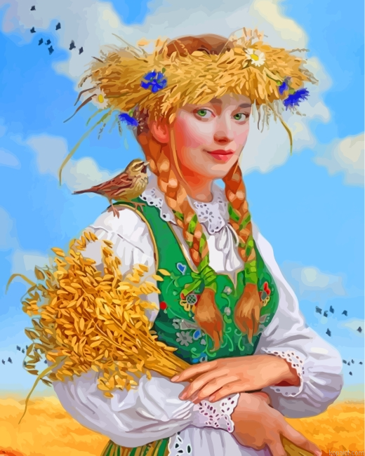 Countryside Girl Painting By Numberss.png