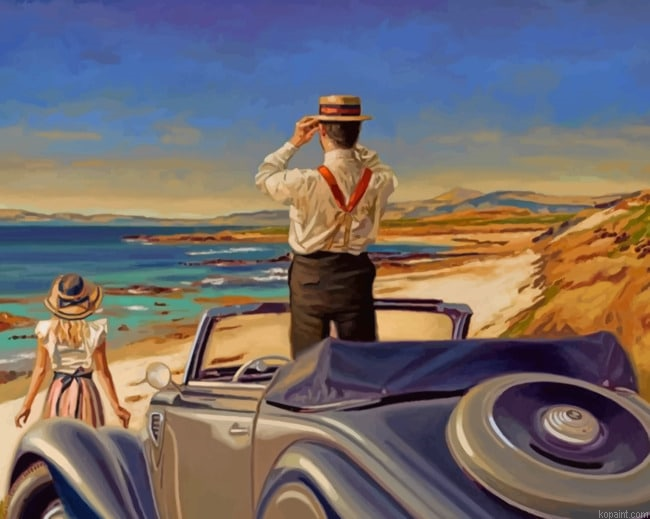 Couple Contemplating The Beach New Painting By Numberss.png