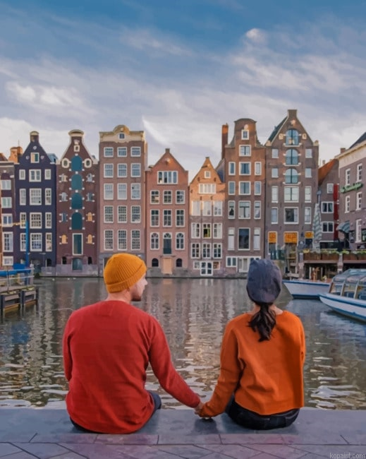 Couple In Amsterdam New Painting By Numberss.png