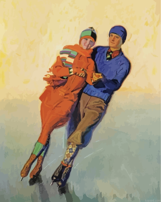 Couple Skating Painting By Numberss.png