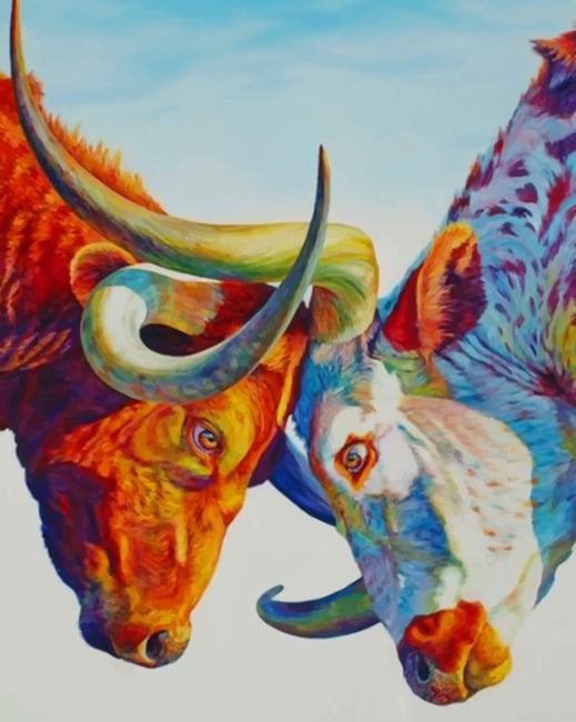 Cow And Bull New Painting By Numberss.png