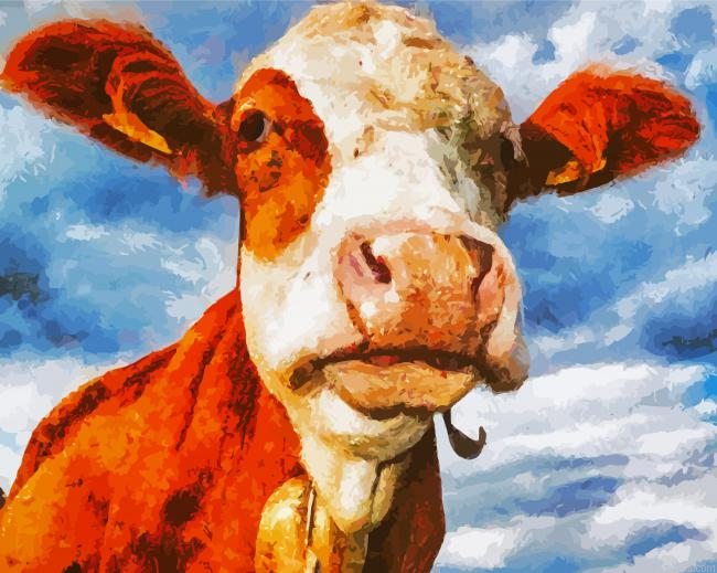 Cow Portrait Artwork Painting By Numberss.png