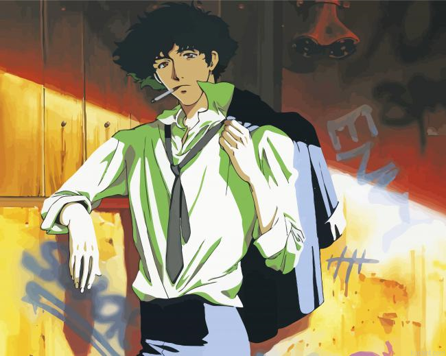 Cowboy Bebop Spike Spiegel Painting By Numberss.png