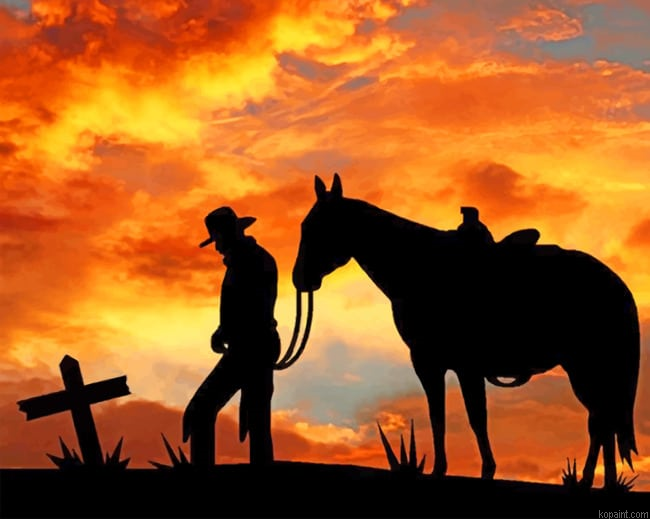 Cowboy Silhouette Painting By Numberss.png