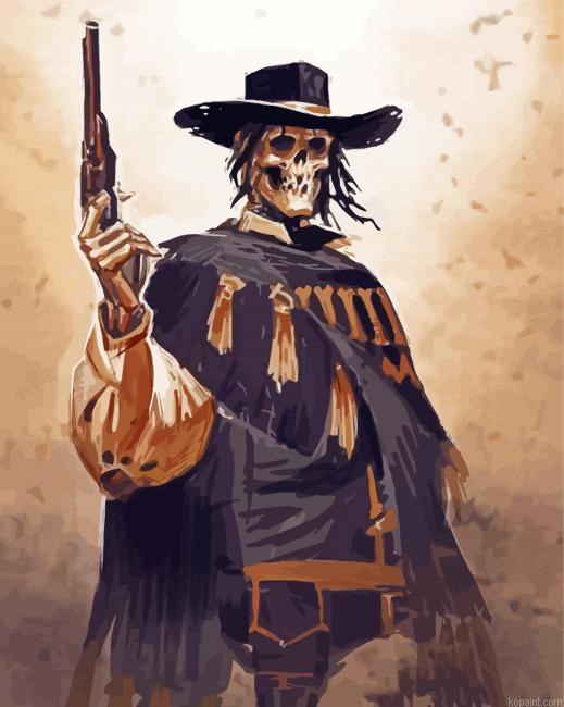 Cowboy Skeleton Art Painting By Numberss.png