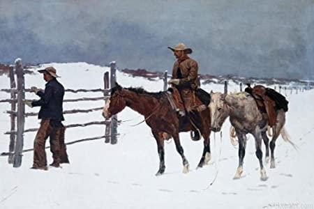 Cowboy In Snow People Painting By Numberss.png