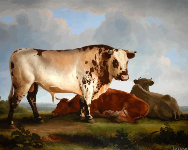 Cows Animals Painting By Numberss.png