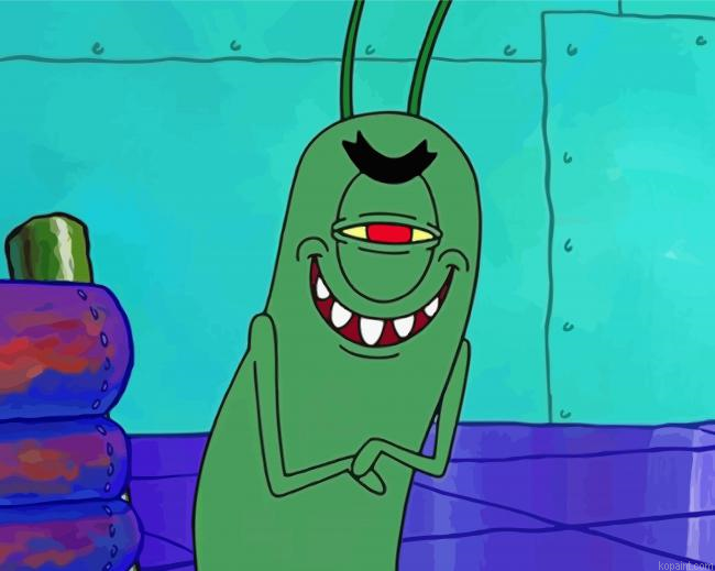 Creepy Plankton Paint By Numbers