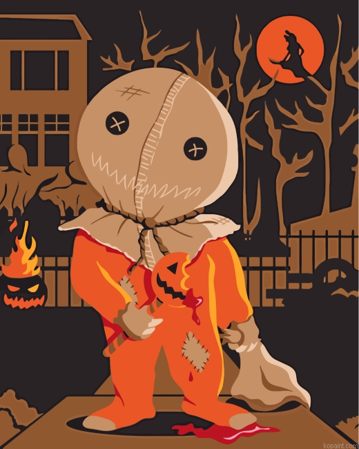 Creepy Treat R Treat Painting By Numberss.png