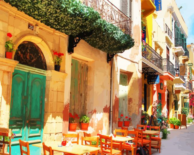 Crete Chania Streets Painting By Numberss.png
