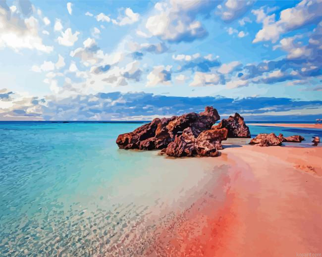 Crete Elafonissi Beach Paint By Numbers.png