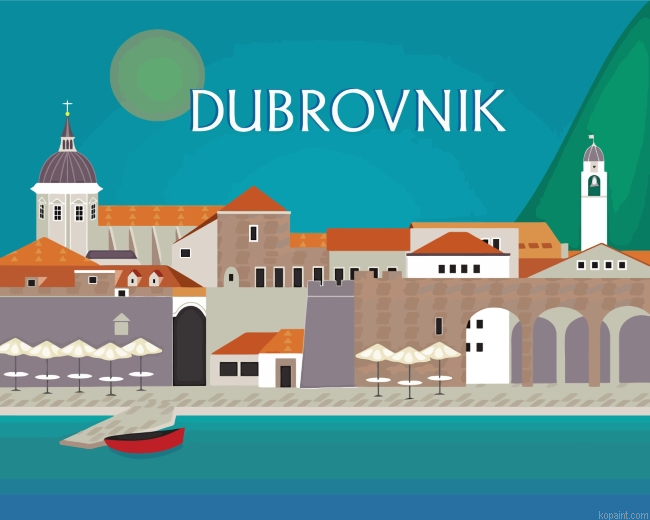 Croatia Dubrovnik Painting By Numberss.png