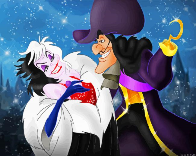 Cruella And Hook Painting By Numberss.png