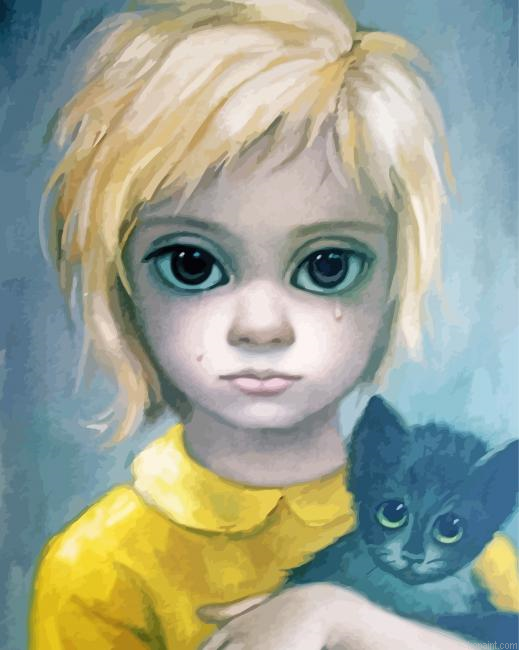 Crying Big Eyed Kid Painting By Numberss.png