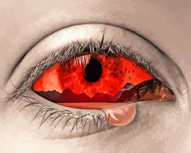 Crying Eye Art Painting By Numberss.png