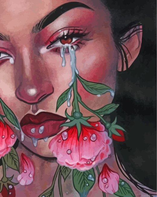 Crying Roses Painting By Numberss.png