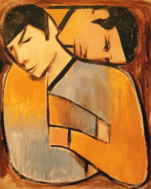 Cubism Captain Kirk Spock Painting By Numberss.png