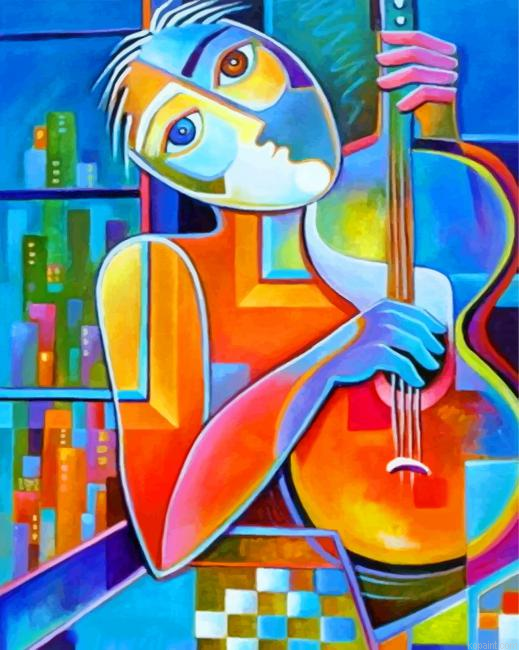 Cubism Guitarist Painting By Numberss.png