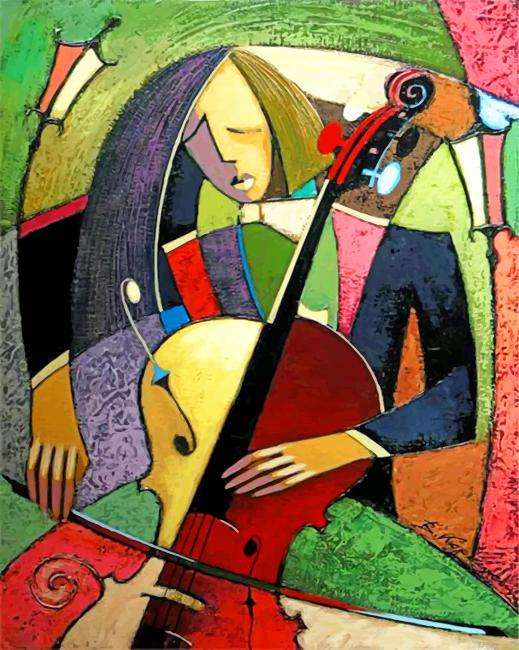Cubism Violinist Painting By Numberss.png