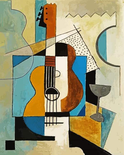 Cubist Guitar Painting By Numberss.png