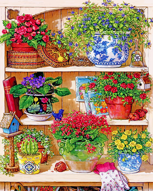 Cupboard Flowers Painting By Numberss.png